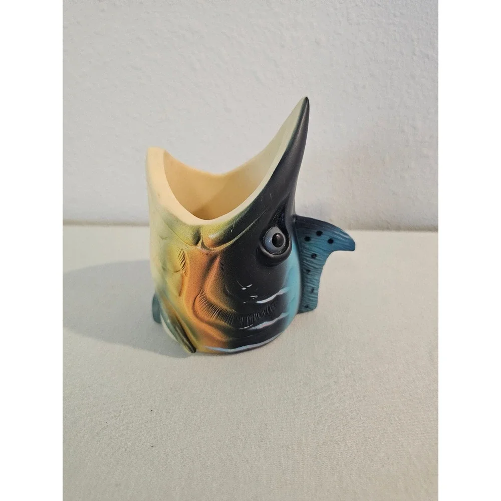 Rivers Edge Fish Head Can Cooler Holder Multicolor Rubber Novelty Drinkware
